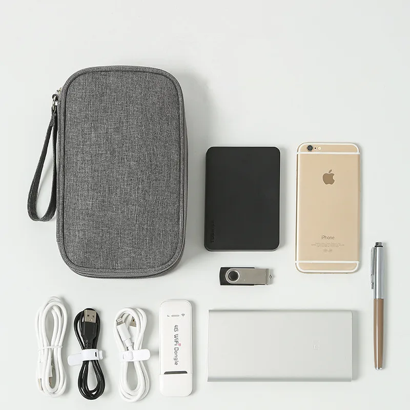 

USB Data Cable Organizer For Earphone Wire Power Bank Digital Storage Bag Travel Kit Case Pouch Portable Electronic Organizer
