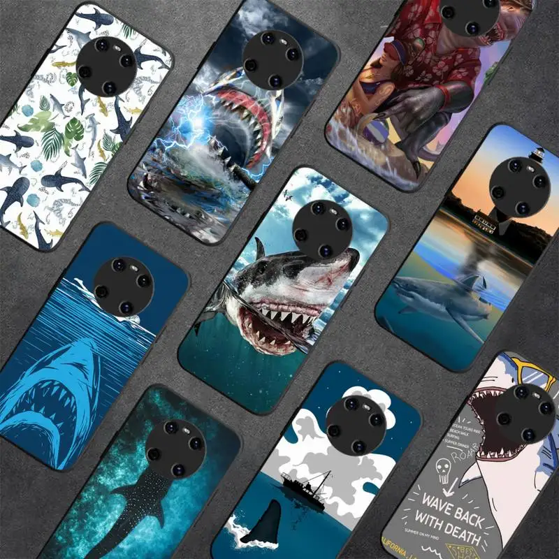 

shark Phone Case For Huawei Y 5 Y62019 Y52018 Y92019 Luxury funda case for 9prime2019