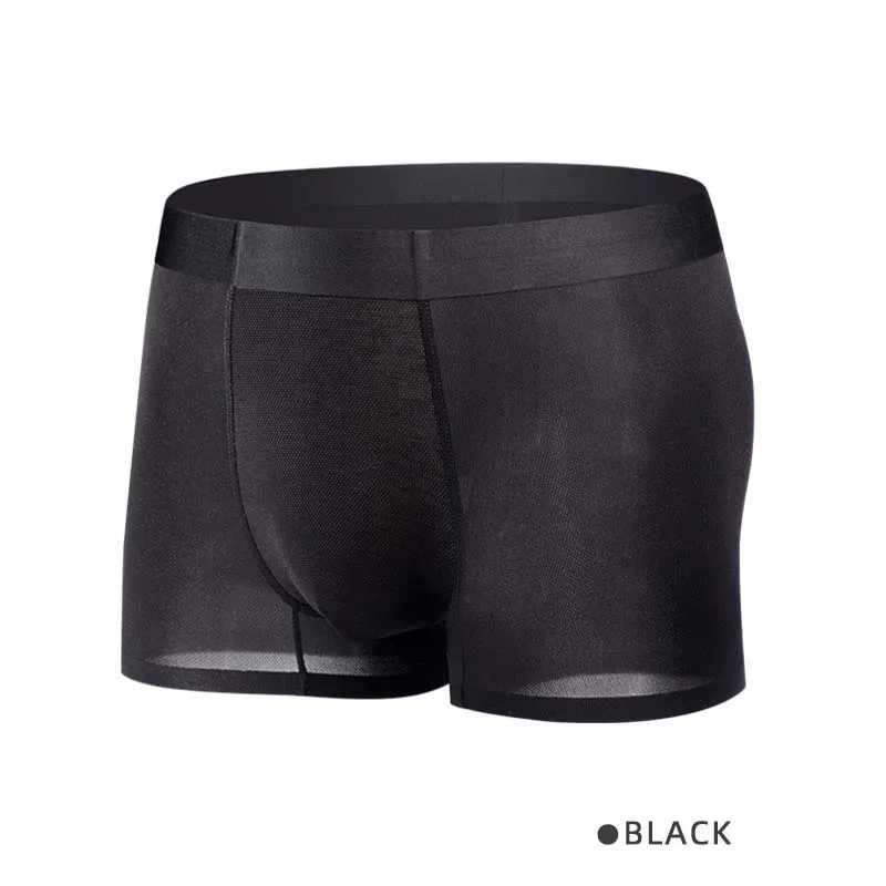 

Лидер продаж, летнее тонкое бесшовное нижнее белье для мужчин, мягкие удобные дышащие мужские боксеры, Прямая поставка/оптовая продажа