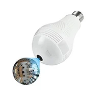 wireless 960p 1080p spy led fisheye bulb wifi 360 degree panoramic cctv camera