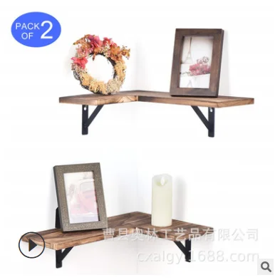 

2 Pack Corner Wall Shelves Rustic Wood Corner Floating Shelves for Bedroom Living Room Bathroom Kitchen corner corner corner