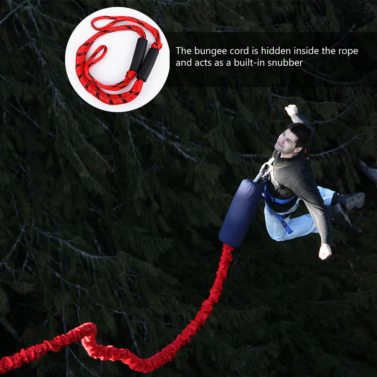 

2Pcs Boat Dock Line Bungee Cords Useful Practical Durable Pontoon Accessories Mooring Rope for Raft Kayak
