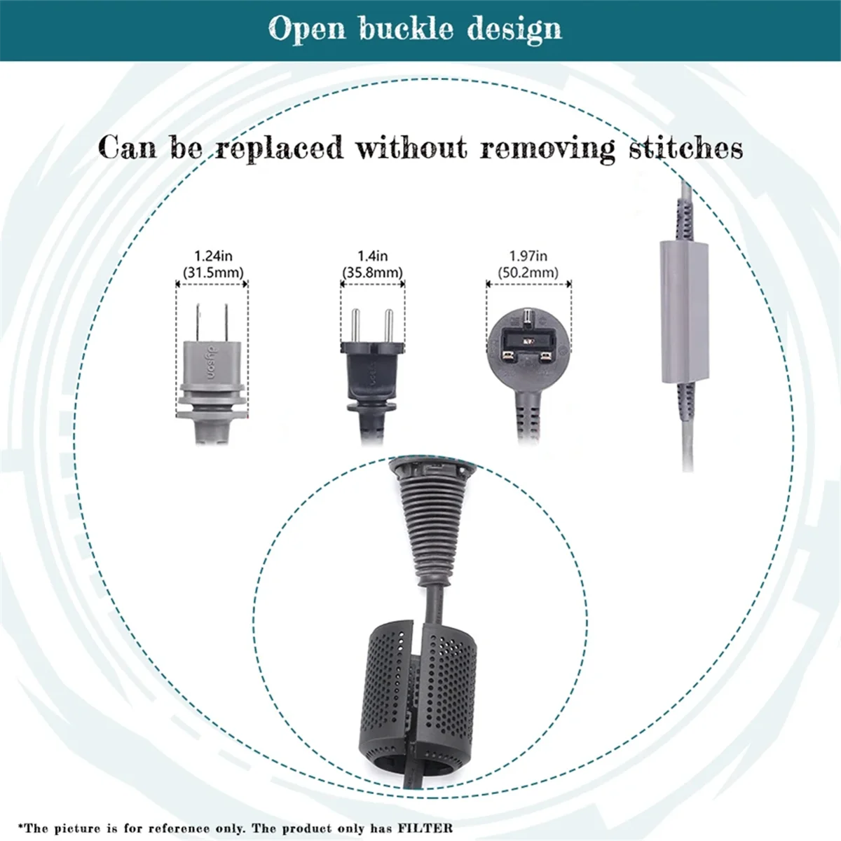 Внешняя крышка фильтра для фена HD01 HD03 HD07 HD08 Пылезащитный сетчатый фильтр Часть