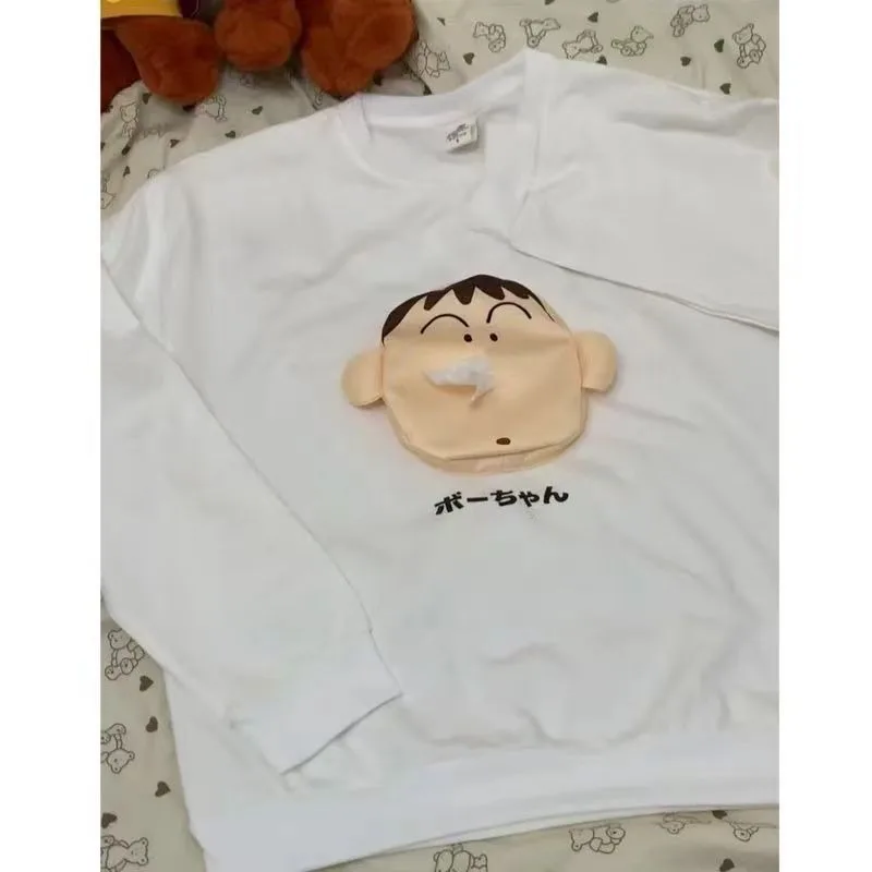 Толстовка с карандашом Шин Чан и бумагой на руку 3D милая мультяшная кукла игрушки
