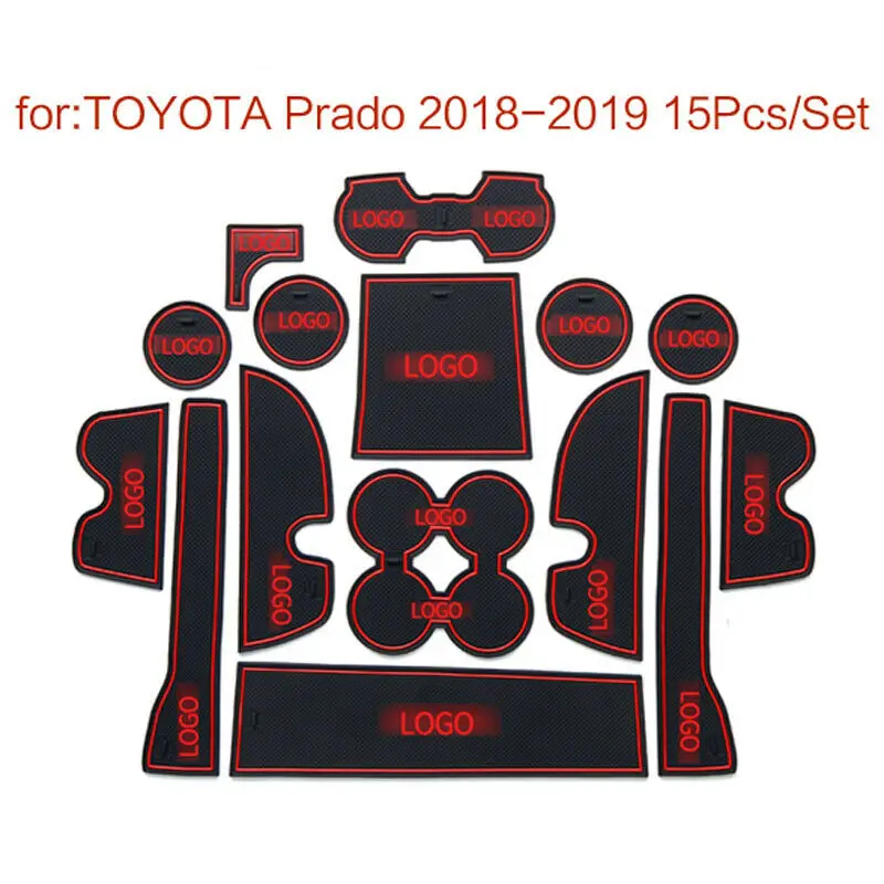 

Коврик для автомобильных ворот, Нескользящие Коврики для подставки под водой, для Toyota Prado 2018-19, аксессуары для автомобильных дверей