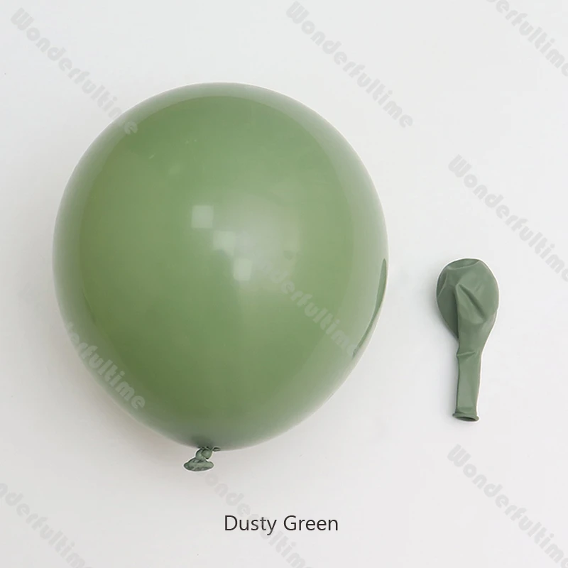 Зеленые и оранжевые матовые воздушные шары  wonderfultime