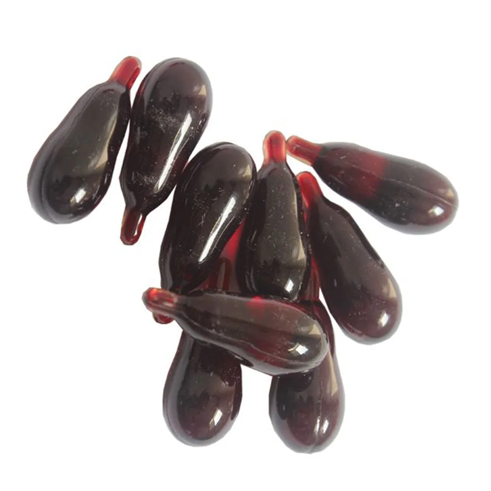 

30 Pcs Fake Mouth Blood Capsule Halloween Fake Blood Capsules Mouth Blood Gel Packs