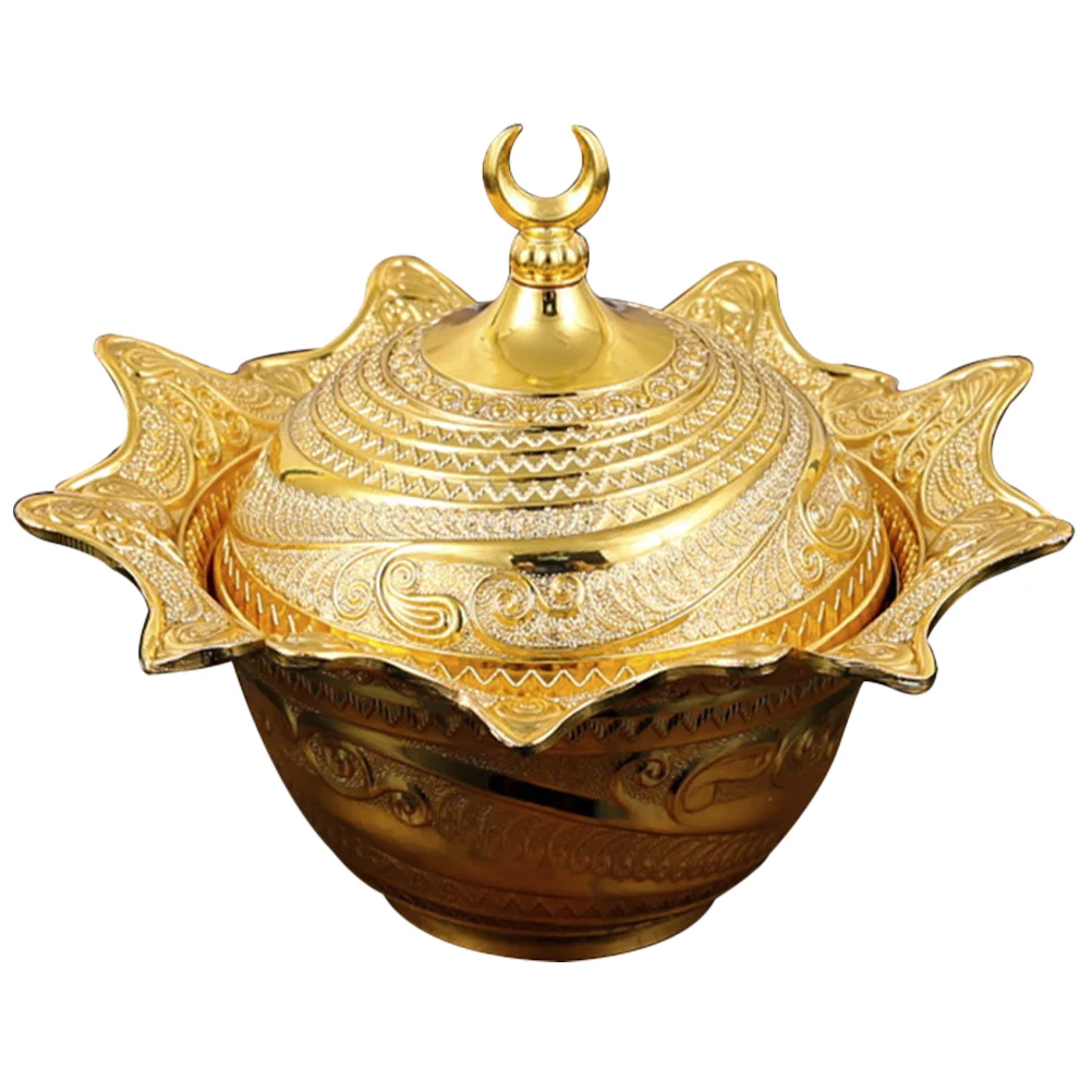 

Dinner Plate Hotel Dried Fruits Coffee Table Decor Metal Serving Tray Candy Dessert Plates Containers Storage Decorative Dry