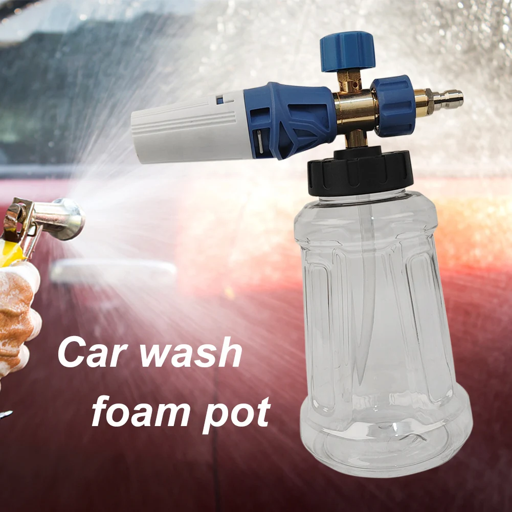 

Pressure Washer 1L Car Washing Foamer Bottle Handheld Adjustable Spray Angle Watering Cleaning Tool for Automobile Truck