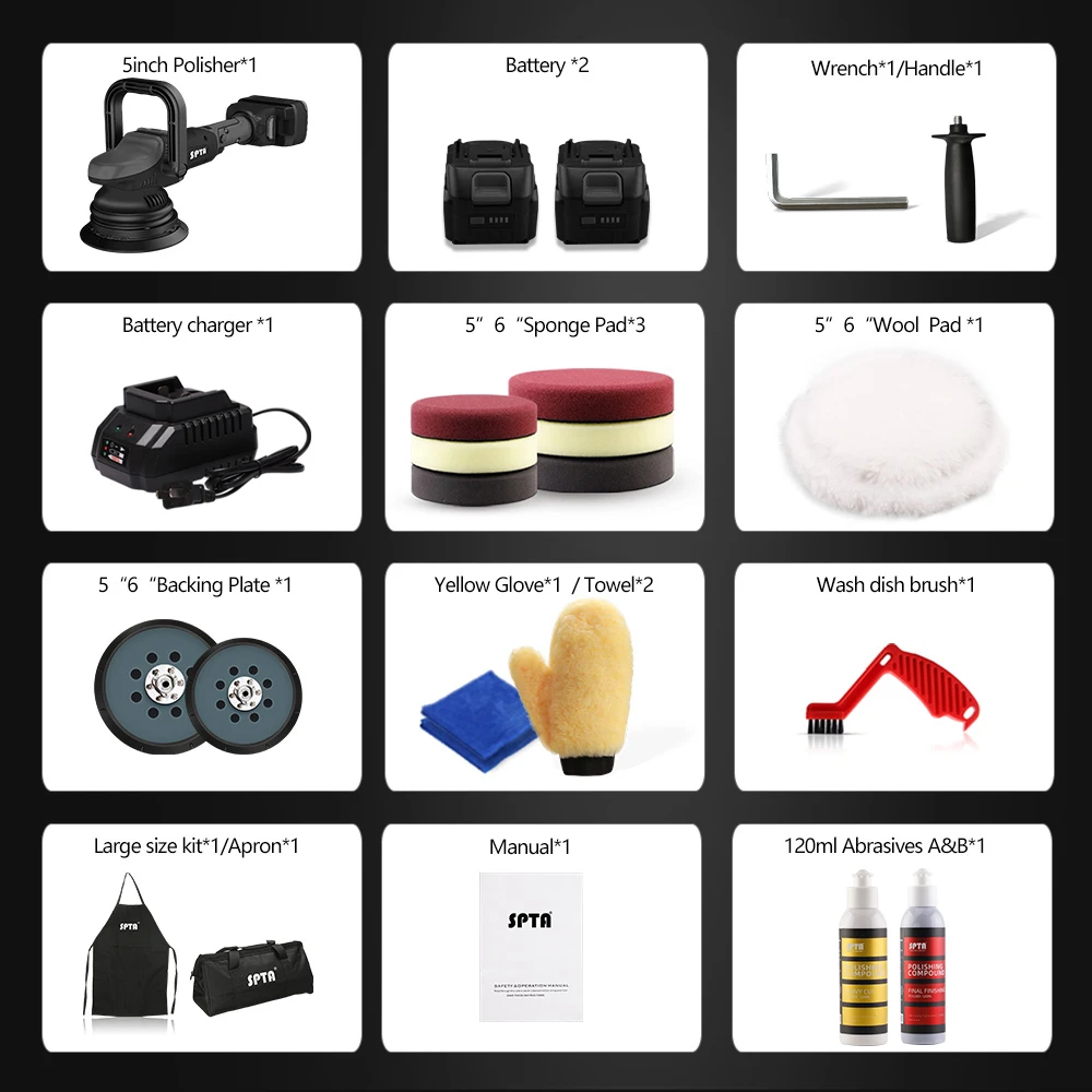 Рисунок 3 - Беспроводная полировальная машина SPTA RU