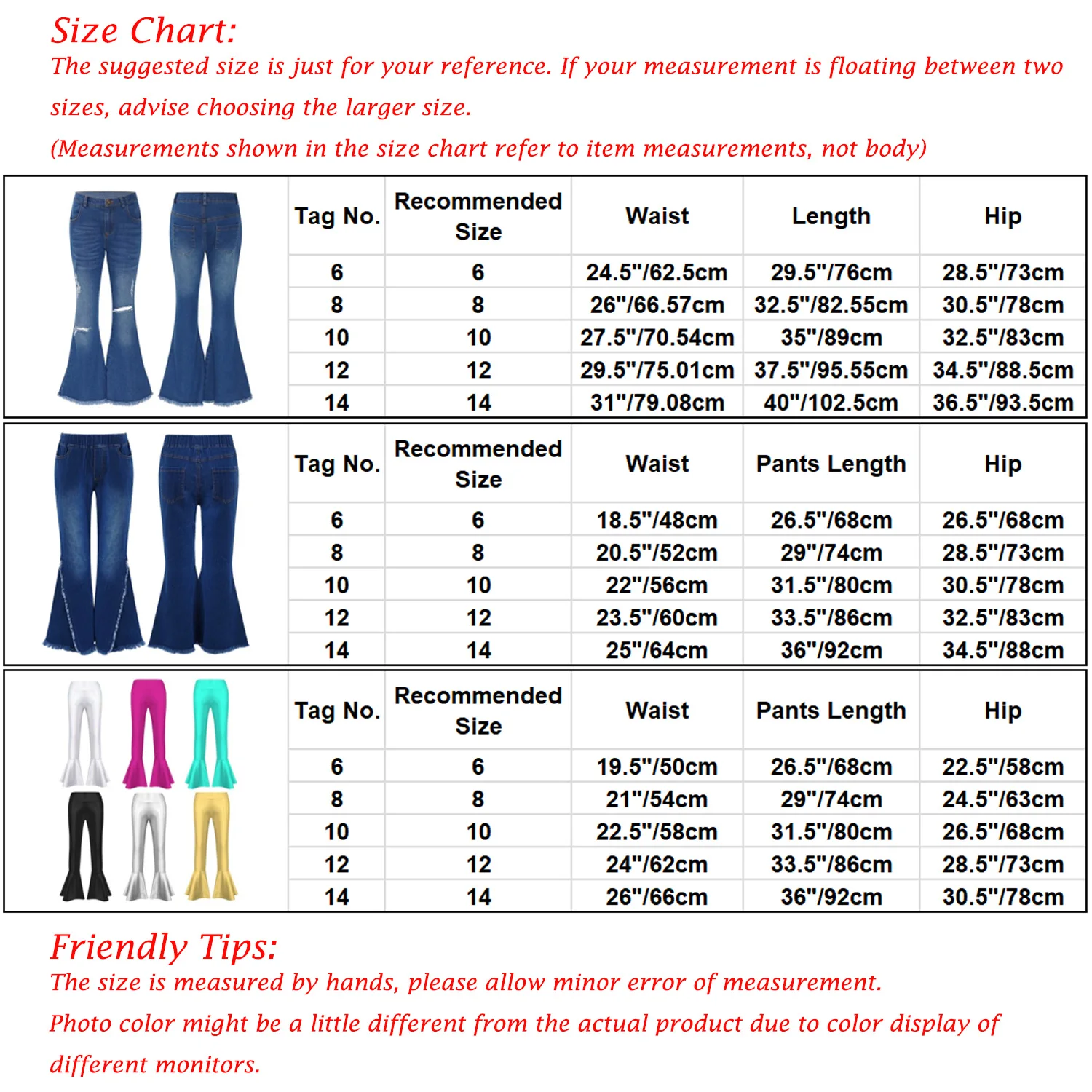 Kids Girls Ripped Flare Jeans Casual Stylish Clothing Zipper Closure Denim Bell-bottom Long Pants Korean Bell-bottom Trousers images - 6