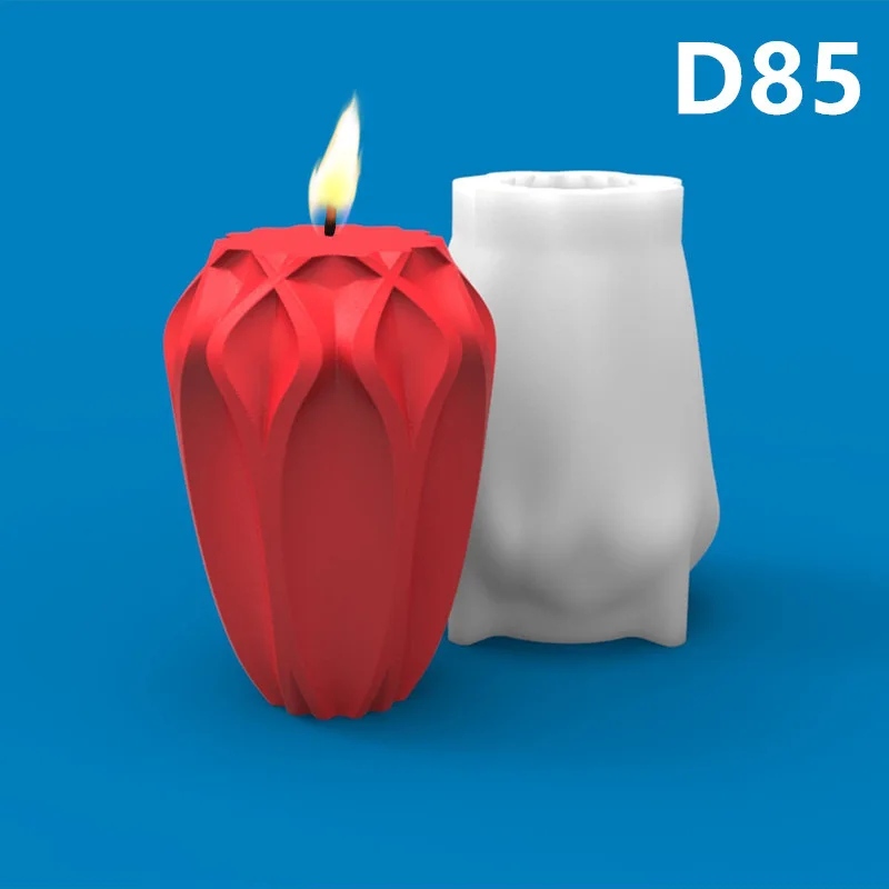 

D85 Creative Flowerpot Candle Silicone Mold Gypsum form Carving Art Aromatherapy Plaster Home Decoration Mold Gift Handmade