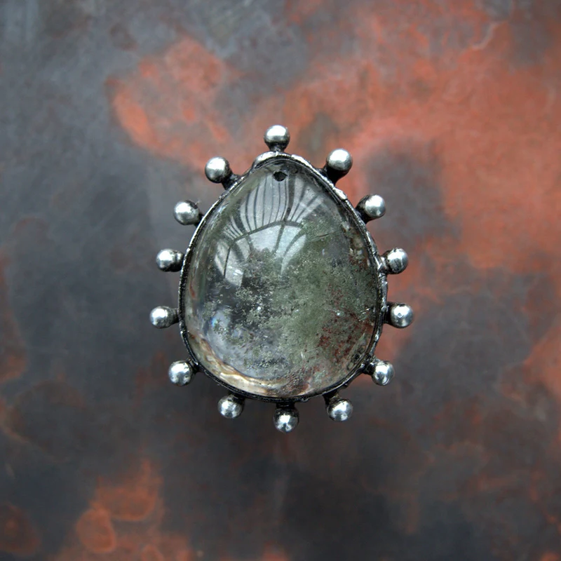 Винтажные искусственные кольца из смолы этнические зеленые кристаллы