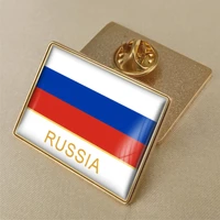 russian flag brooch crystal epoxy badge brooch patriotic jewelry alloy brooch pin world flag badge custom fashion exquisite gift