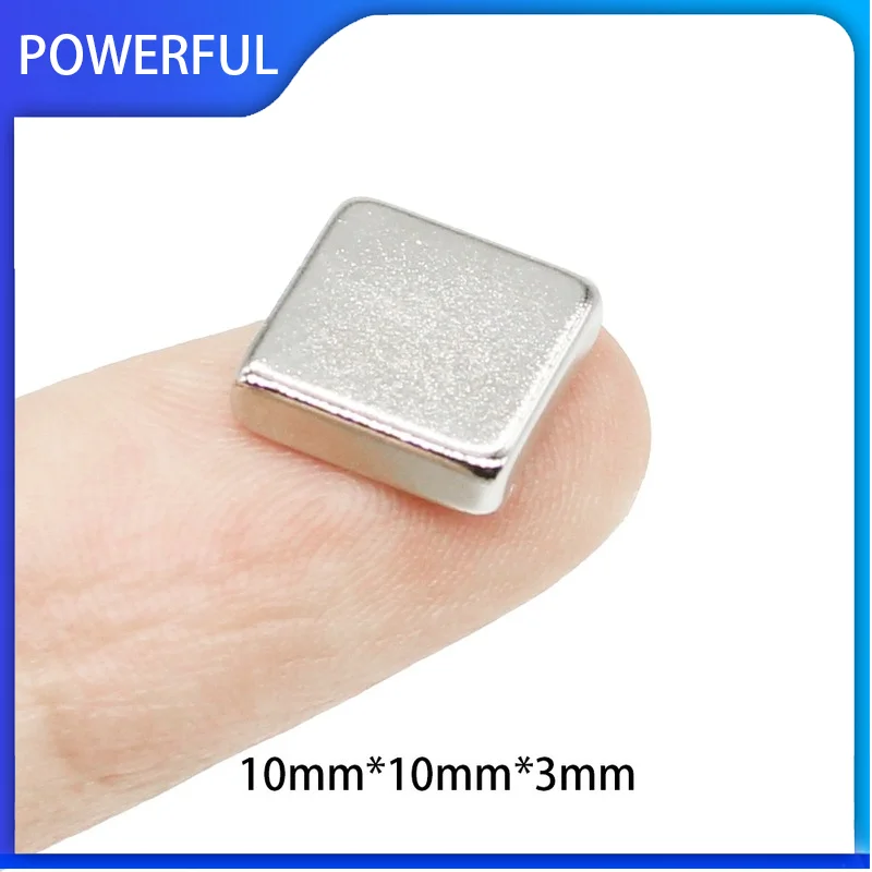 

5~200PCS 10x10x3 Square Strong Powerful Magnets 10mm x 10mm x 3mm Sheet Rare Earth Neodymium Magnet N35 high quality Magnet