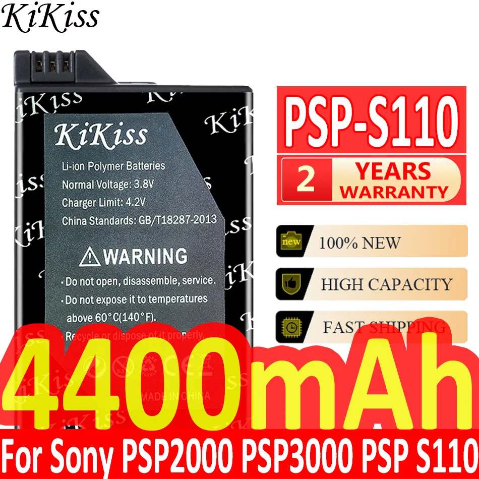 

4400mAh Battery PSP-S110 for Sony PSP2000 PSP3000 PSP 2000 3000 PSP-S110 Gamepad PlayStation Portable Controller Batteries