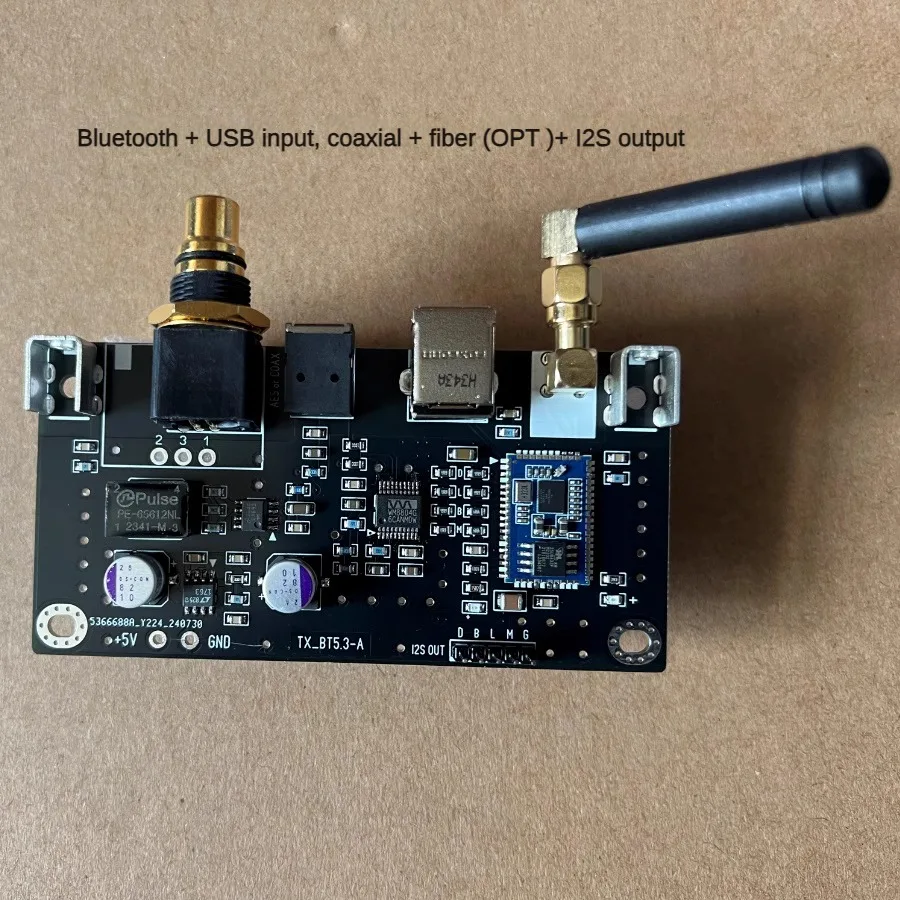 Модуль приемника QCC5171 Bluetooth 5 3 I2S коаксиальный/оптический волоконный/выход AES с USB