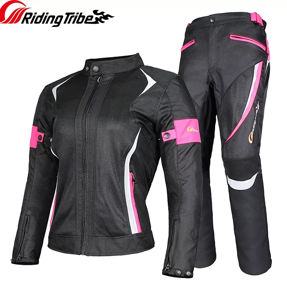 

Women Motorcycle Jacket Coat Summer Waterproof Winter Warm Riding Suit Raincoat Lady Motorbike Body Protective Clithing JK-52
