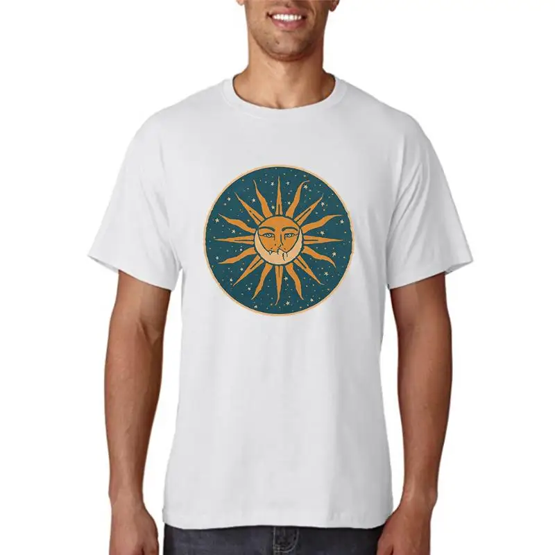 

Футболка женская оверсайз с принтом солнца и улыбки, модная повседневная Свободная рубашка с коротким рукавом, в стиле ретро, в стиле Харадзюку, на лето