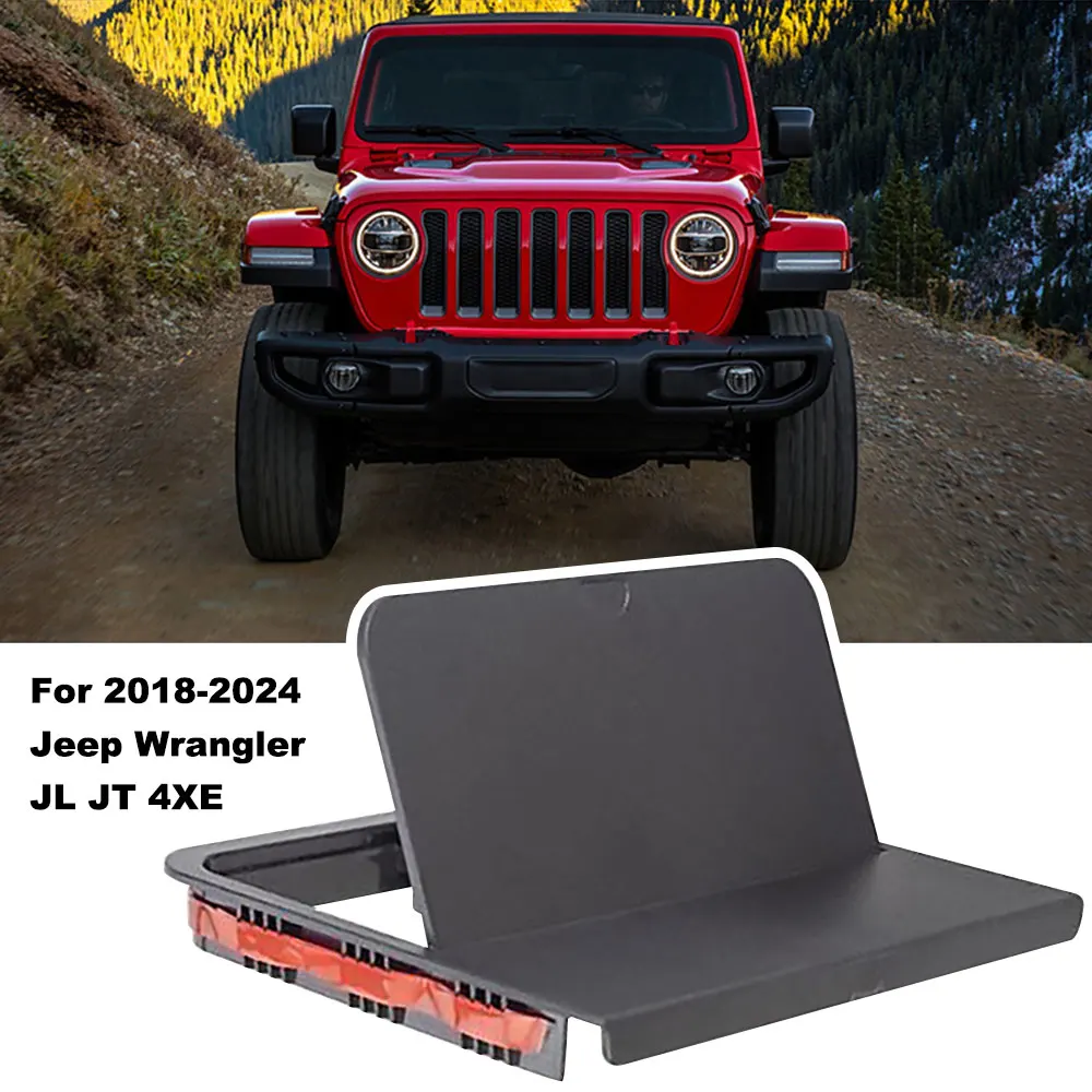 One Touch Hidden Center Console Armrest Storage Box Organizer for Jeep Wrangler JL Gladiator JT 2018-2024 Accessories