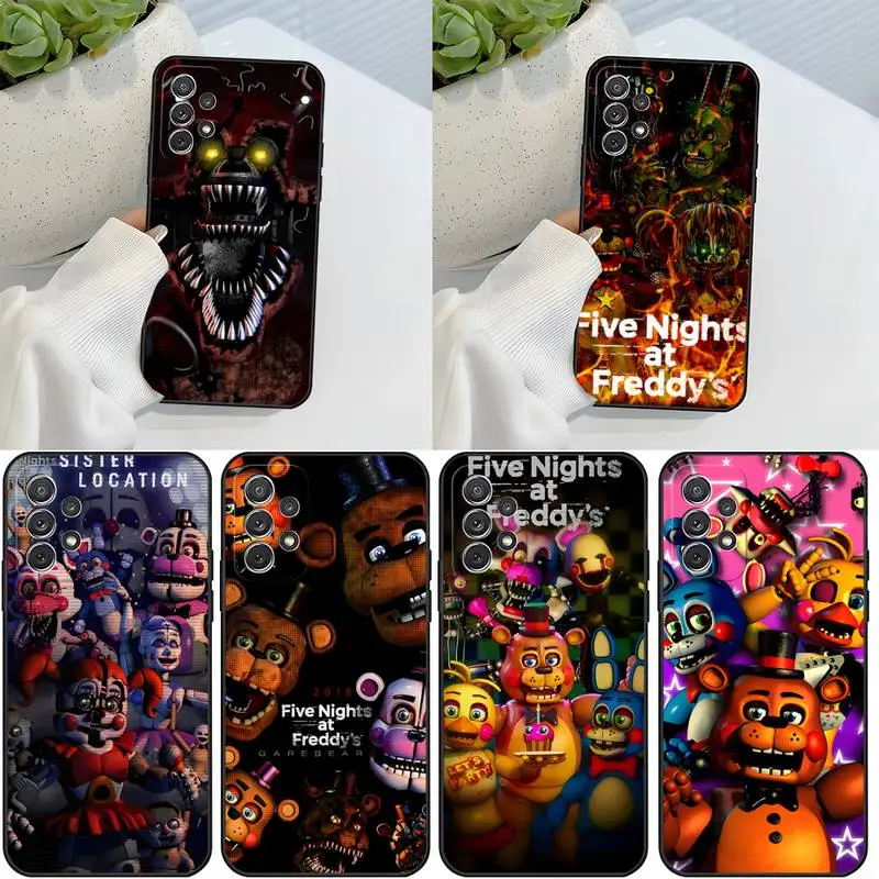 

Five-Nights-At-Freddys Phone Case Black Soft Silicone For Samsung 9 8 20 J5 J7 2016 J6 J4 Note 10 Plus Lite S Shell Cover Hot