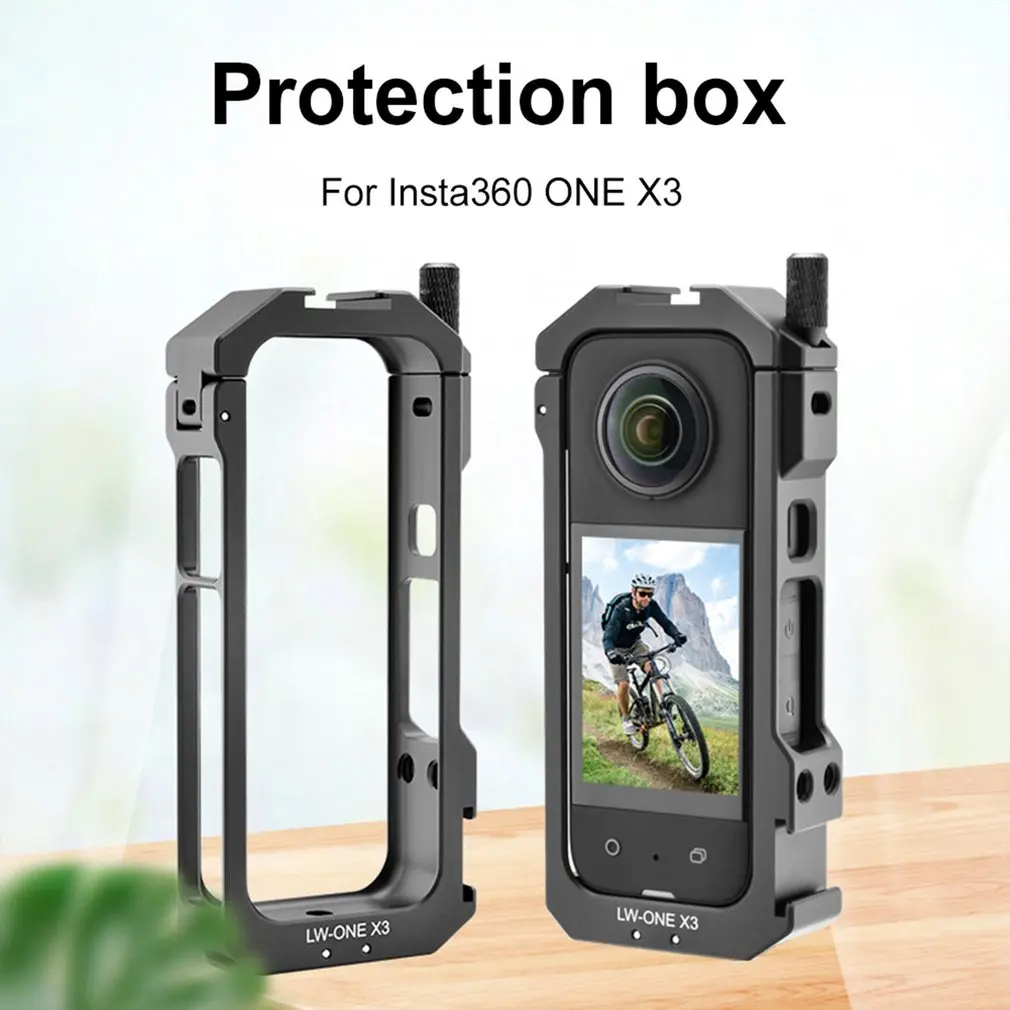 

Защитная рамка для экшн-камеры с интерфейсом Insta360 X3 и защитной крышкой для объектива, аксессуары для оправы в виде кроличьей клетки