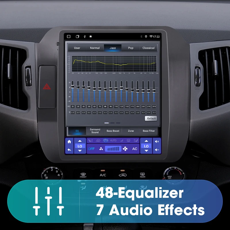 jmcq 2 din android car radio multimedia video player for kia sportage 3 sl 2010 2016 for tesla style 4g carplay stereo speakers free global shipping