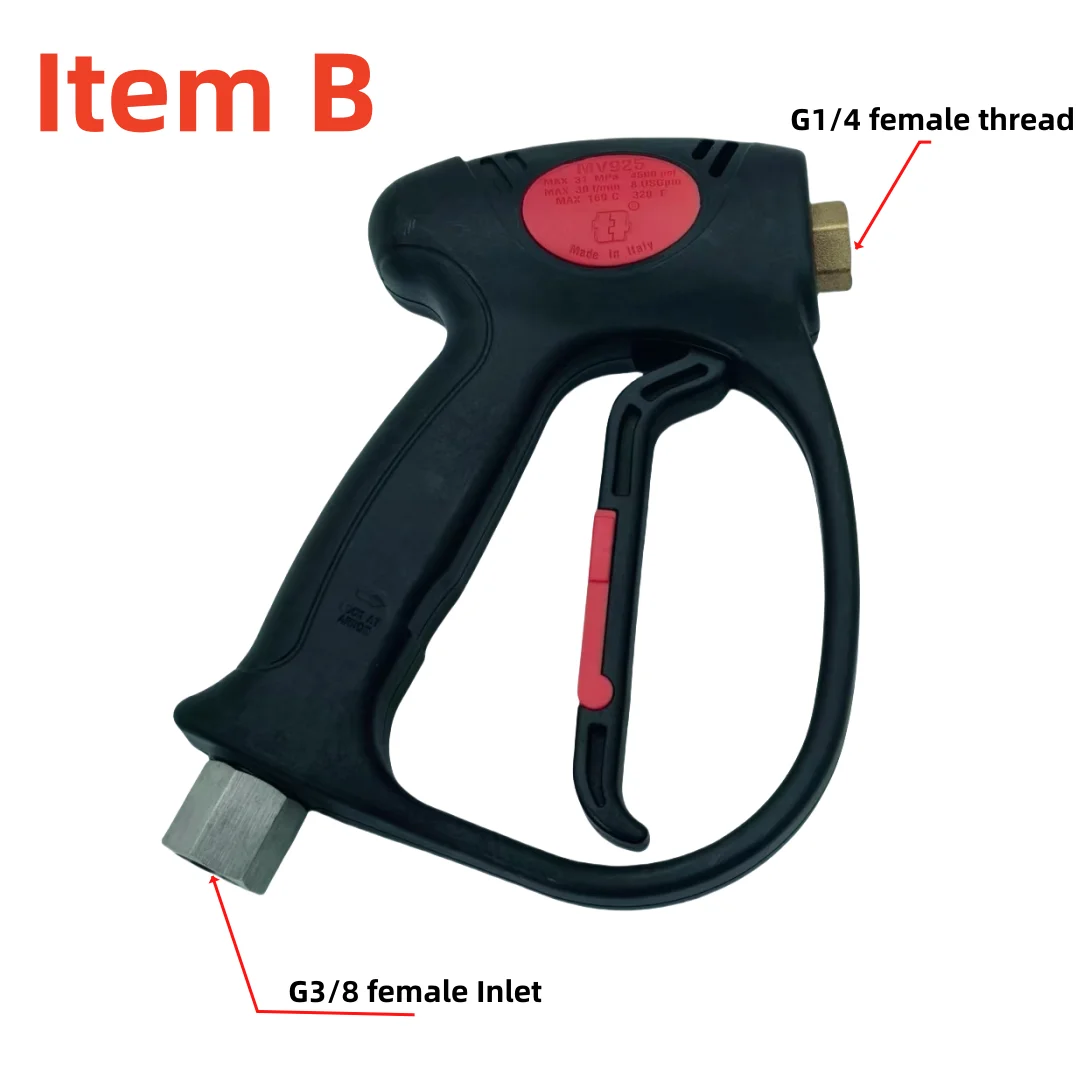 

MV925 4500psi Водяной триггерный пистолет высокого давления с поворотным входом G3/8 и M22 для автомойки