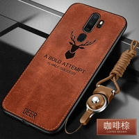 for oppo a9 2020 case luxury soft siliconehard fabric deer cat protective back cover case for oppo a5 2020 phone shell