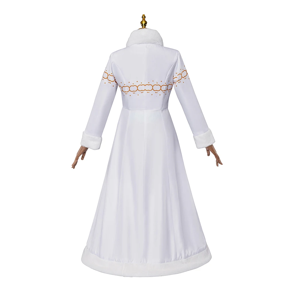 Костюм Нико из белой меховой куртки и юбки в стиле аниме