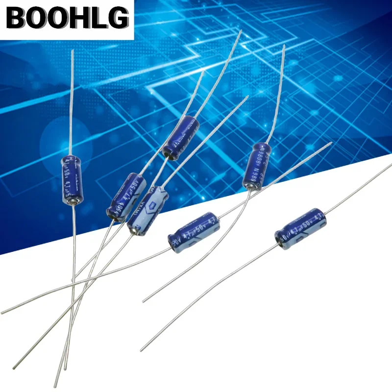 10 шт. электролитический конденсатор Nijikang fever blue robe 4 7 мкФ 50 в 5X11 VX axial