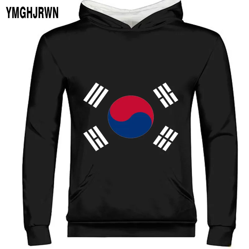 

Корейский южномолодежный свитшот с именным номером Kor на молнии, нация, флаг, Республика, Корейская страна, колледж, печатная одежда