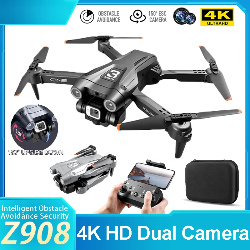 

Дрон Z908 Pro 4K Профессиональный с HD-камерой ESC, 2,4 ГГц, Wi-Fi