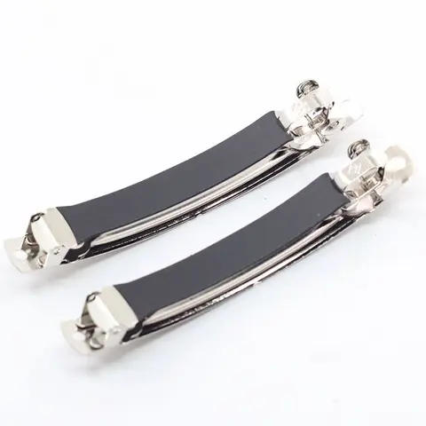 10 металлических черных зажимов для волос