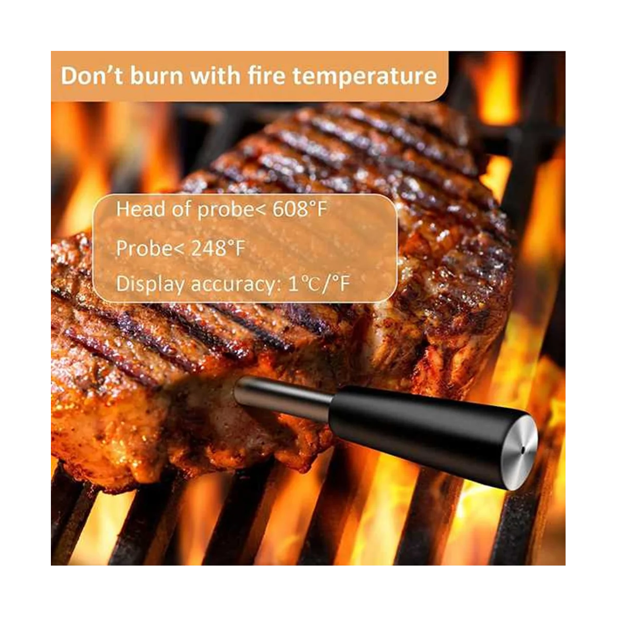 Беспроводной термометр для мяса кухонный прибор приготовления пищи духовка