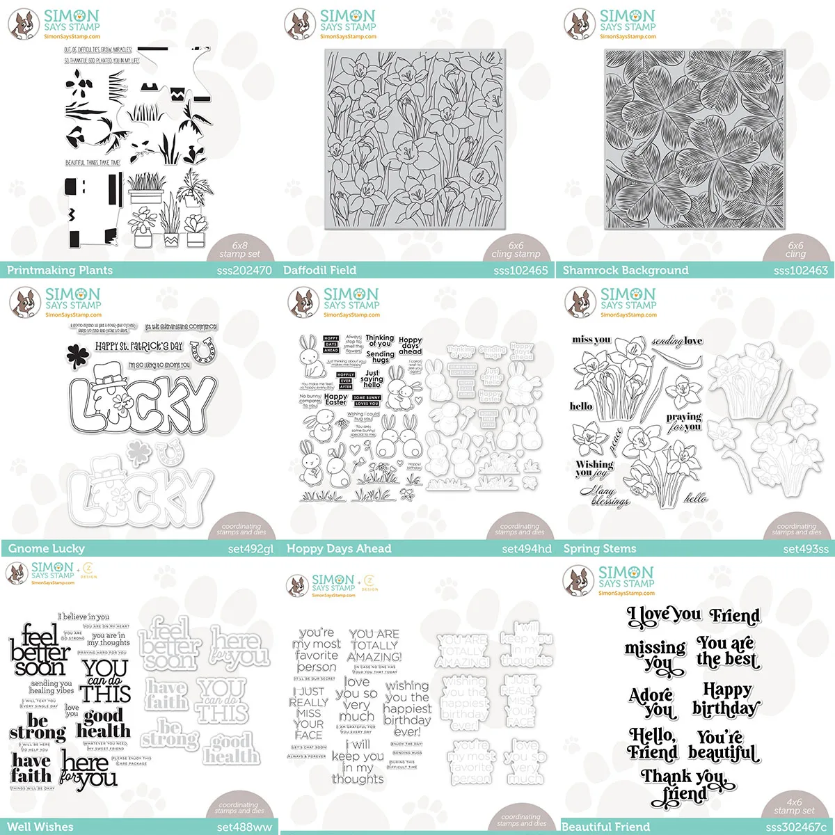 

New Arrival Lucky Metal Cutting Dies and Stamps for Dies Scrapbooking Embossed Paper Card Template Album Craft Supplies Cut Die