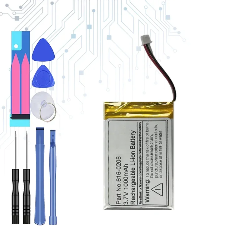 616-0206 616-0183 Сменный аккумулятор емкостью 1000 мАч для Apple Ipod Classic 4-го поколения Photo U2