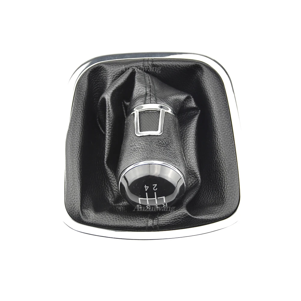 Для VW Volkswagen Polo 6C 2015 2016 2017 2018 5-скоростной рычаг переключения передач с кожаным