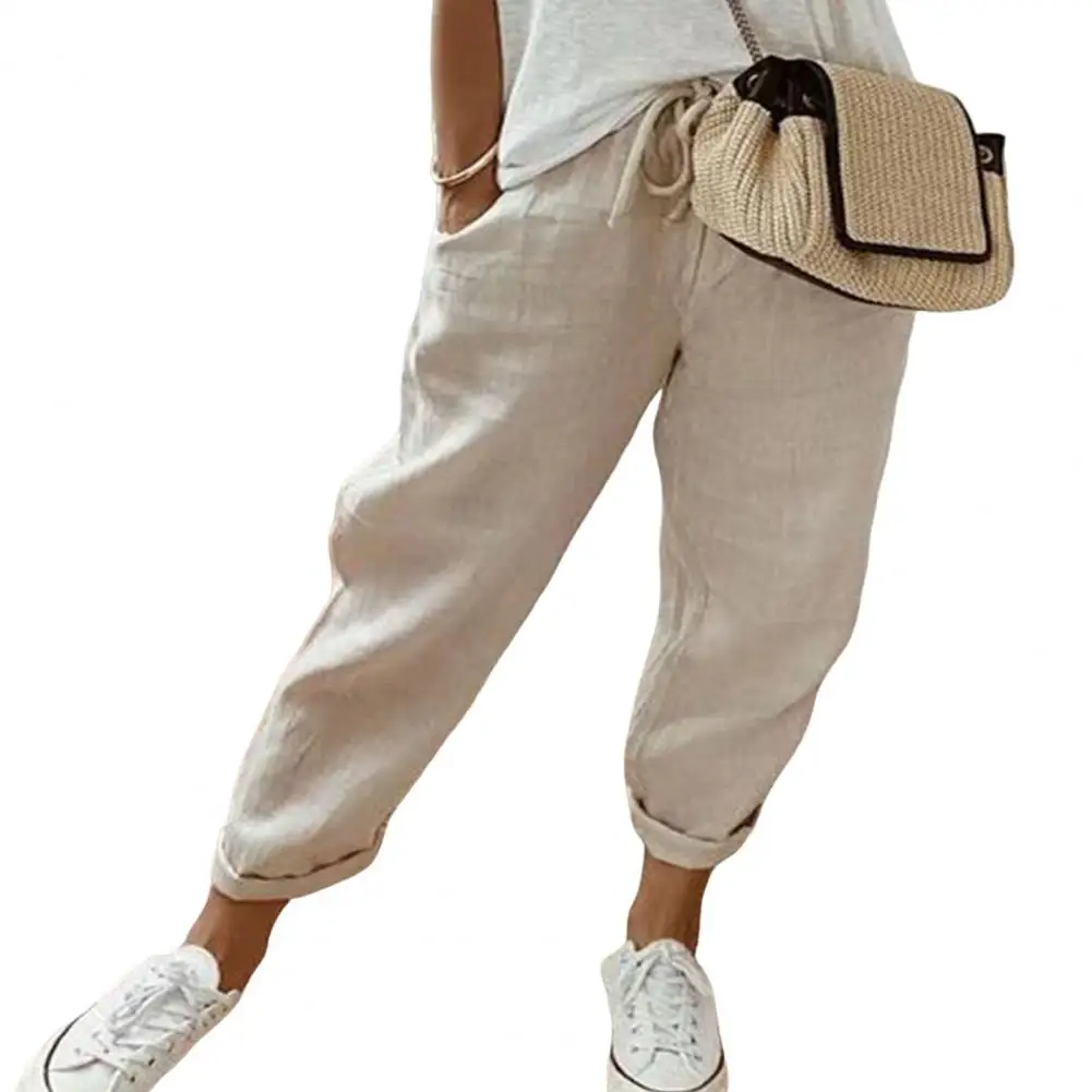 

Summer Women Pants 2023 Casual Drawstring Trousers Loose Pants Streetwear Female Wide Leg Trousers Ladies Sweatpants