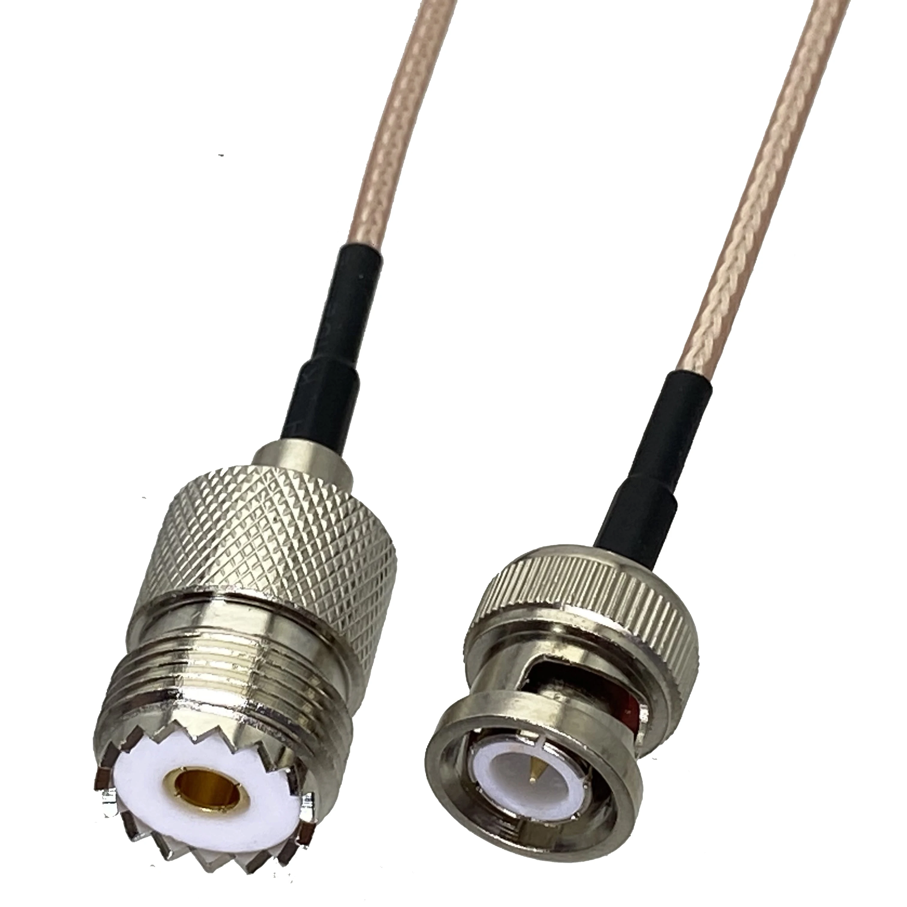 

Коаксиальный соединитель RG316 UHF SO239 с гнездом на штекер BNC, радиочастотный коаксиальный соединитель, соединительный кабель, Проводные клеммы...