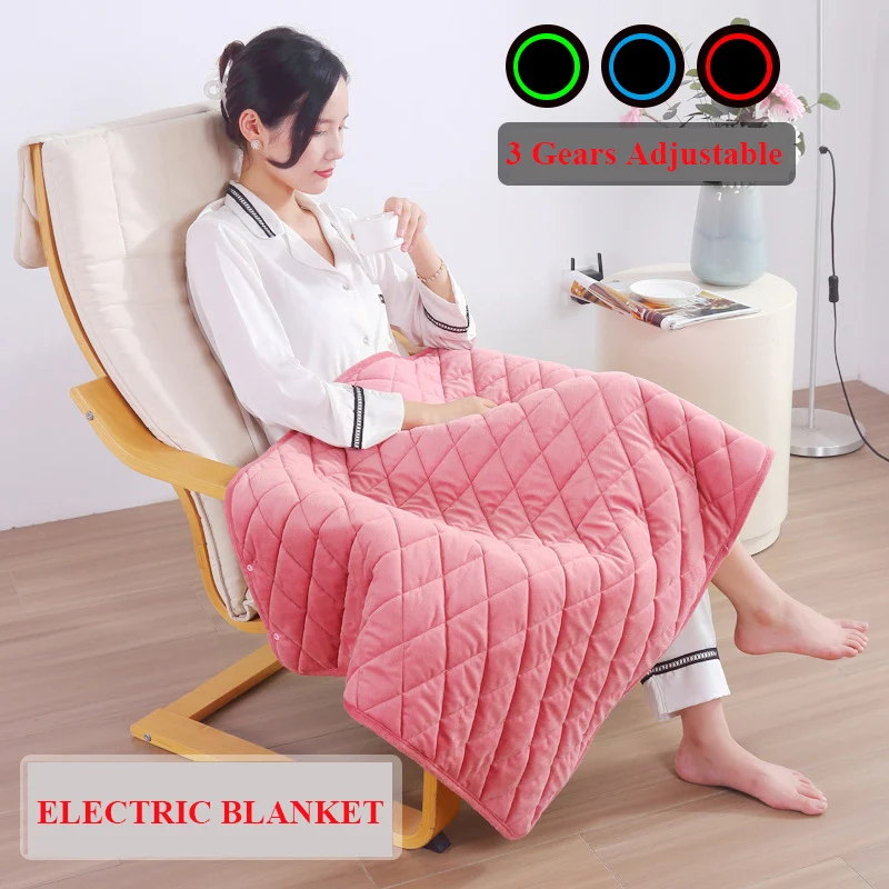 

USB Electric Blankets 100x140cm Soft Warmer Winter Warm Heating Blanket Washable Thermostat Winter Keep Warm Shawl