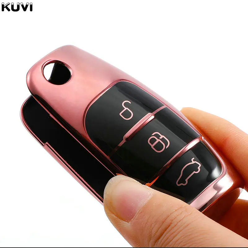 New Soft TPU Car Remote Key Cover Case For Ford Fiesta Focus 2 Ecosport Kuga Escape Falcon B-Max C-Max Eco Sport Galaxy |