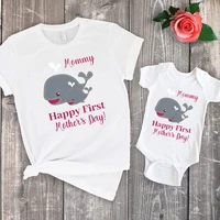 first mothers day 2022 mother daughter matching clothes baby clothes mothers day family look t shirts