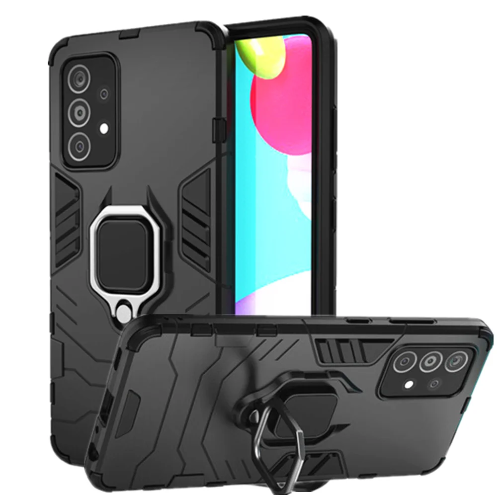 

4 in 1 Case on the for Samsung Galaxy A52 A52S M33 M53 A53 A 52S 5G A72 A12 S22 Ultra Plus S21 S20 FE Cover Shockproof Funda