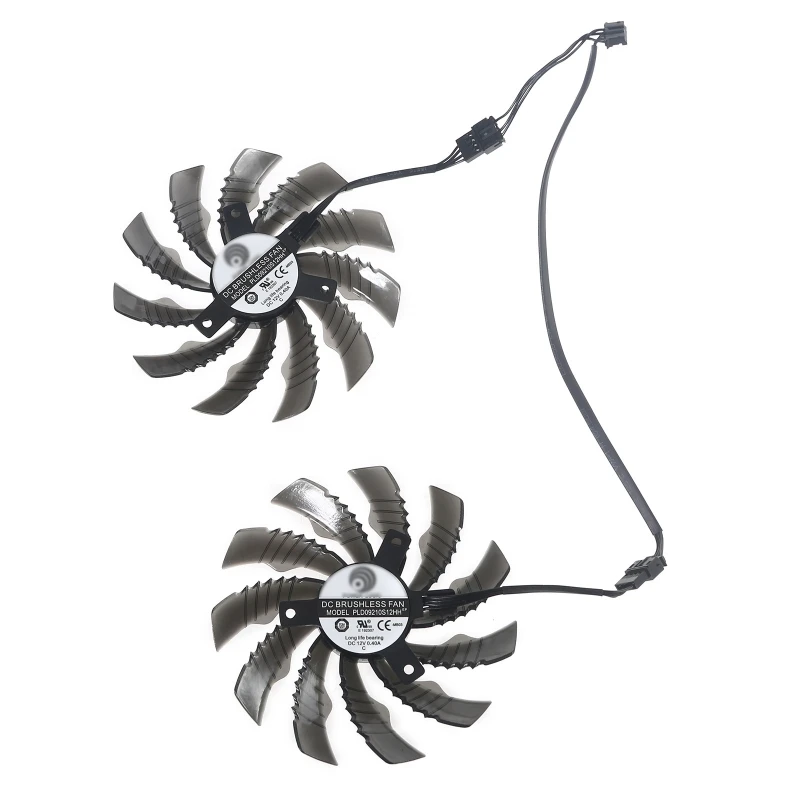 

PLD10010S12H 95mm Graphics Card Cooling Fan Replacement for Gigabyte GTX 1650 1660Ti RTX 2060 2070 3060 4Pin Cooler Fans K1KF