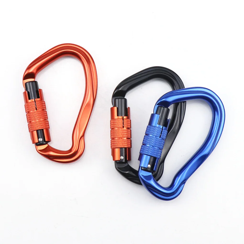 

Climbing Carabiner Outdoor Camping Hiking Emergency Aluminum Buckle D-ring Safety Keychain Caving Hanging Karabiner