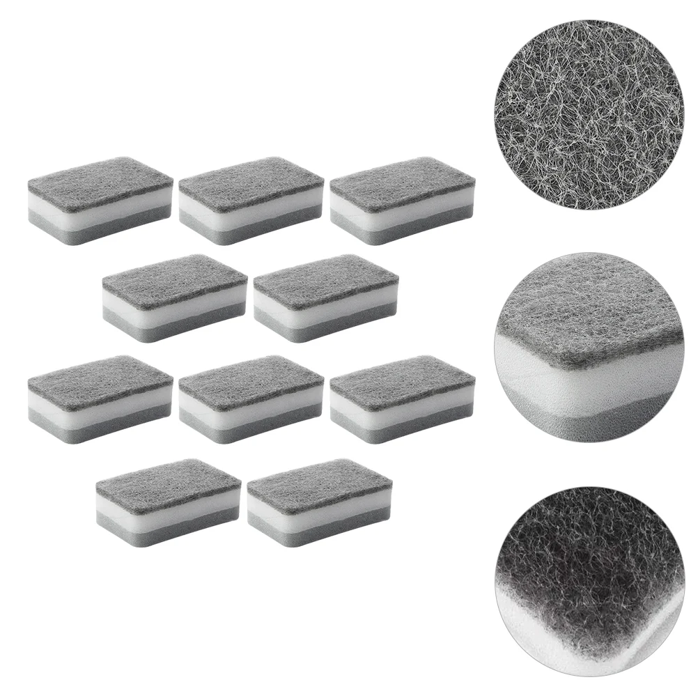 

Sponge Cleaning Dish Scrub Kitchen Sponges Scrubber Washing Pad Scouringdishes Scrubbing Brush Bathroom Dishwashing Sided Pads