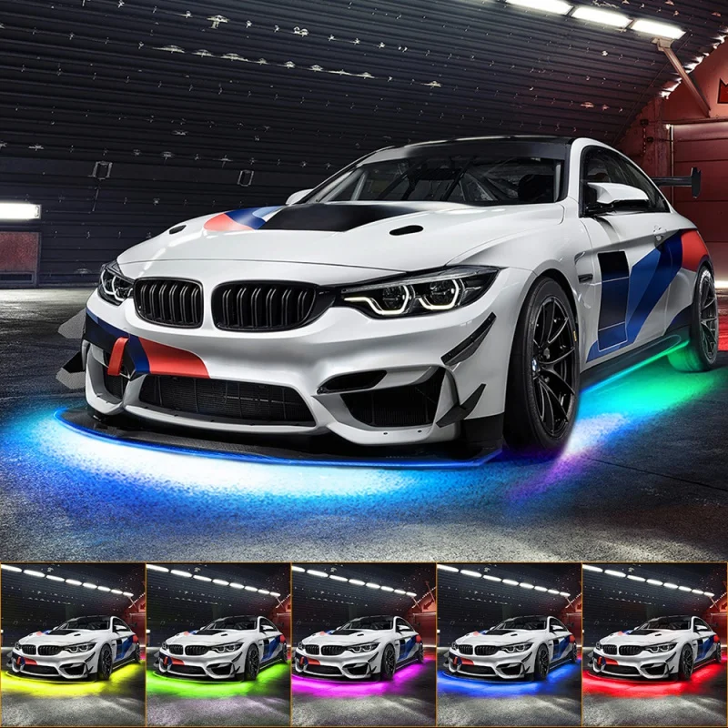 

Светодиодная лента для подсветки автомобиля, 2021, RGB, 12 В