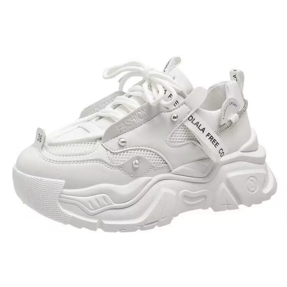 

Mesh Breathable Sports Shoes for Women Summer 2023 New Designer Retro High Rise Thick Sole Running Casual Sneakers Women