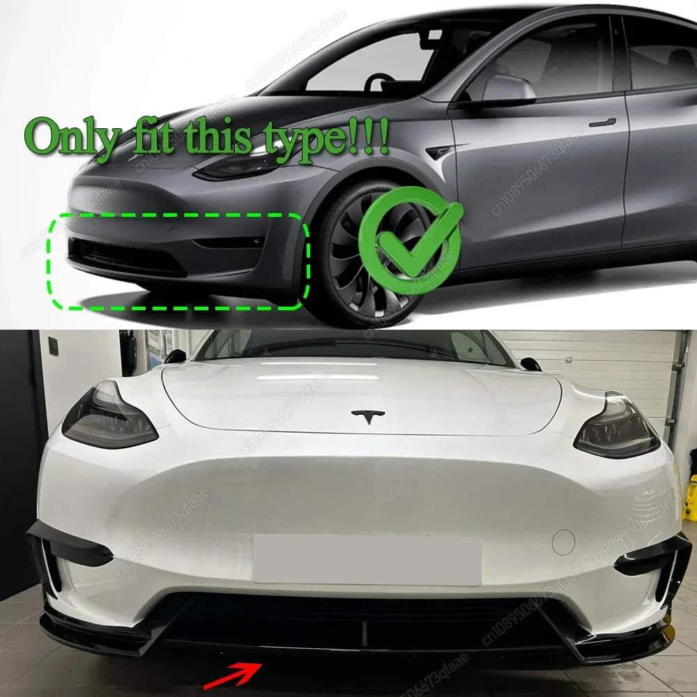 Передний бампер автомобиля передняя лопата комплект для Tesla Model Y 2020-2024 седан